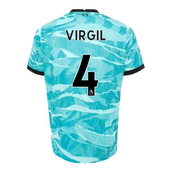 Maglia Liverpool NO.4 Virgil Away 20/21 Blu